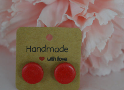Essence studs - Shiny Red