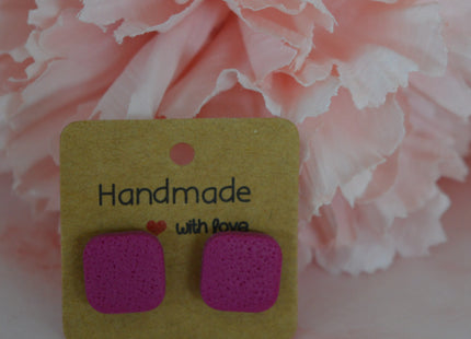 Harmony studs - Fuchsia Pop