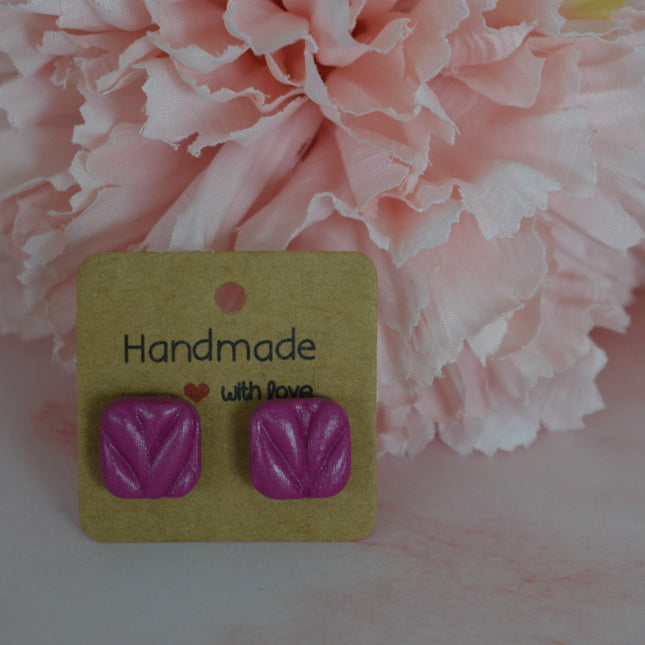 Harmony studs - Fuchsia Wave