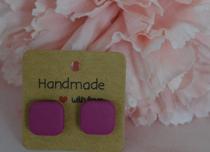 Harmony studs - Fuchsia Glow