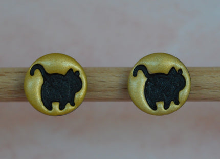 Black Cat Magic studs
