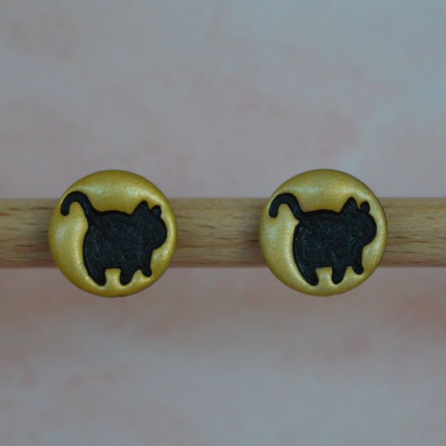 Black Cat Magic studs