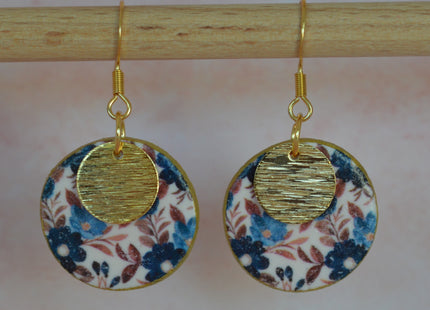 Timeless Rounds - Dark Blue Flowers