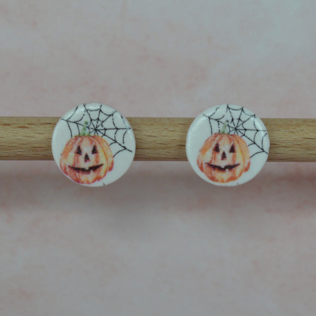 Essence studs - Pumpkin Web