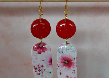 Graceful Duo - Red Flowers