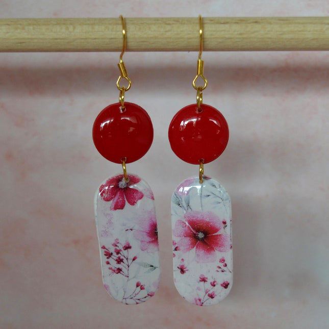 Graceful Duo - Red Flowers