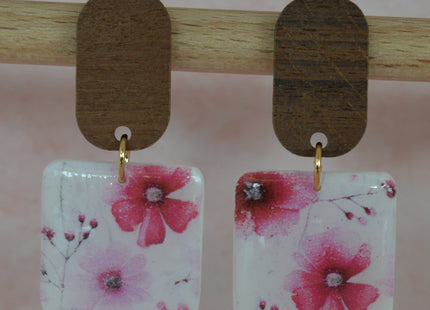 Charm Square - Pink Flowers