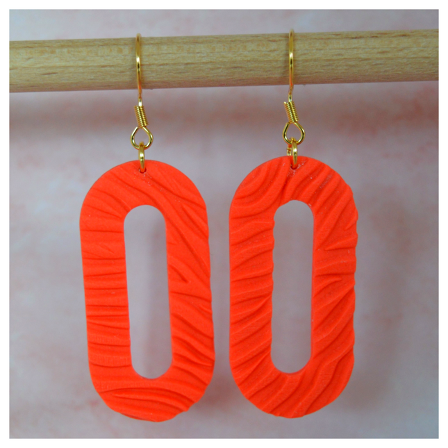 Oval Twist - Fiery Orange