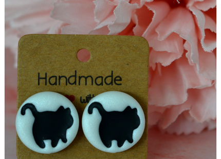 Midnight Paw Studs