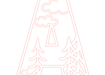 Letter A - bosdieren (holle letter)