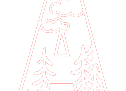 Letter A - bosdieren (holle letter)