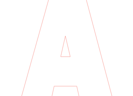 Letter A - bosdieren (volle letter)