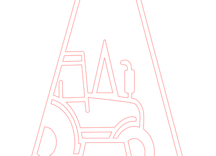 Letter A - boerderij (2 lagen)