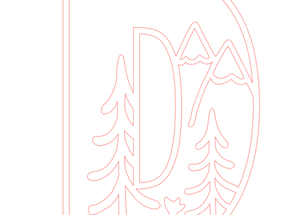 Letter D - bosdieren (holle letter)