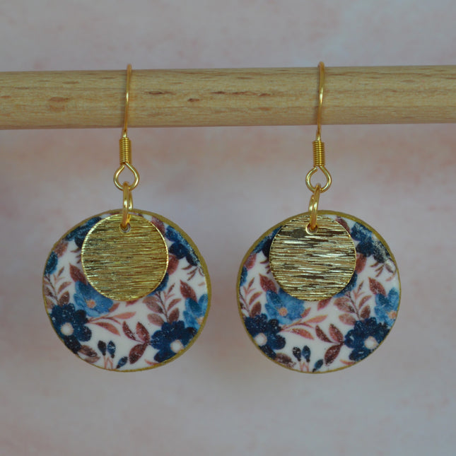 Timeless Rounds - Dark Blue Flowers