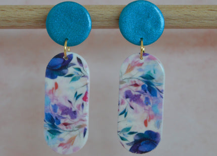 Elegant Duo - Floral Symphony Blue