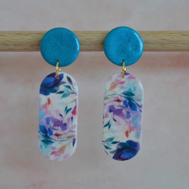 Elegant Duo - Floral Symphony Blue