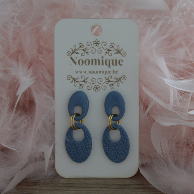 Linked Elegance - Whispering Blossoms - Velvet Blue - Gloss Finish