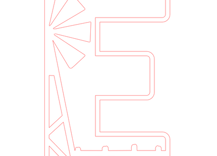 Letter E - boerderij (2 lagen)