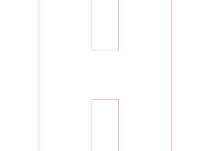 Letter H - bosdieren (volle letter)