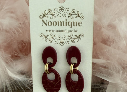 Linked Elegance - Burgundy red - Silk Finish