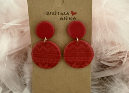 Poetic Circles - Red Knit Tone-on-Tone