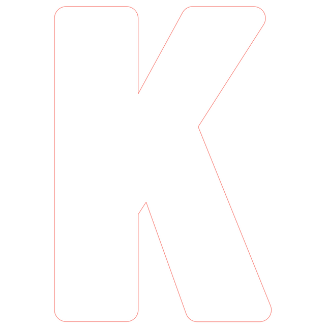 Letter K - bosdieren (volle letter)