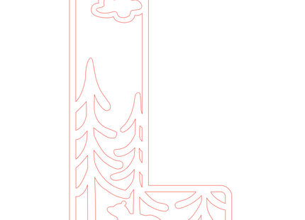 Letter L - bosdieren (holle letter)
