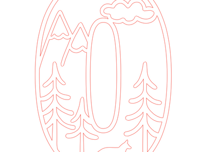 Letter O - bosdieren (2 lagen)