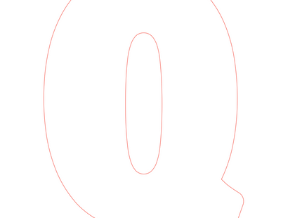 Letter Q - bosdieren (volle letter)