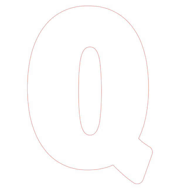 Letter Q - bosdieren (volle letter)