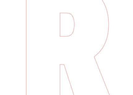 Letter R - bosdieren (volle letter)