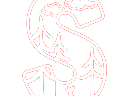 Letter S - bosdieren (holle letter)