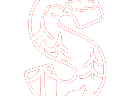 Letter S - bosdieren (holle letter)
