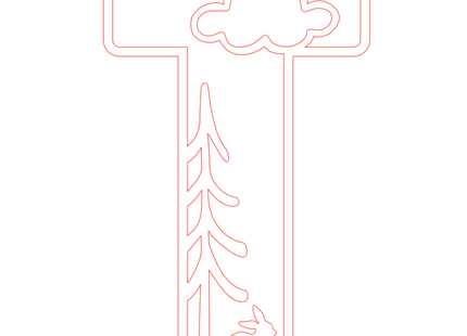 Letter T - bosdieren (holle letter)