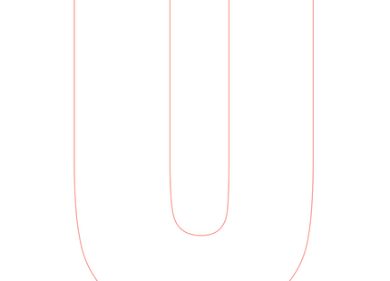 Letter U - bosdieren (volle letter)