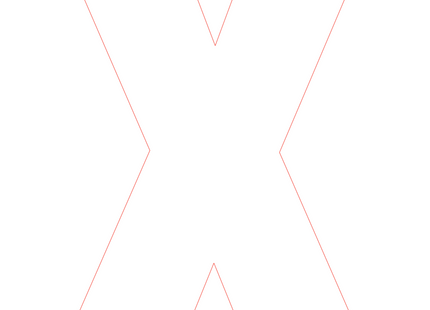 Letter X - bosdieren (volle letter)