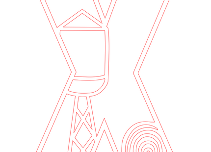 Letter X - boerderij (2 lagen)