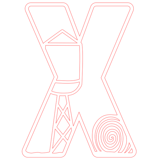 Letter X - boerderij (2 lagen)