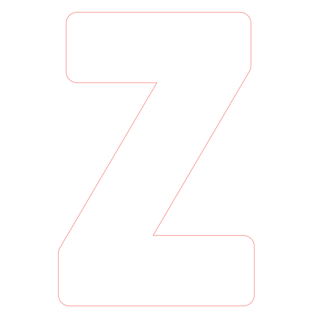 Letter Z - bosdieren (volle letter)